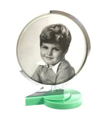 画像1: ★ The Dura Co.★　 1930's “Round” Photo Frame  【GREEN】 (1)