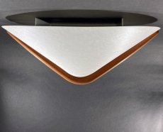 画像3: 1960-70's【DOMUS】German Wood Ceiling Light (3)