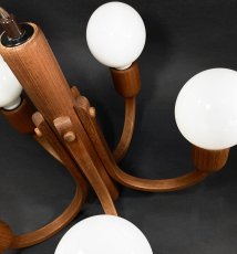 画像5: 1960-70's【DOMUS】German Wood Chandelier (5)