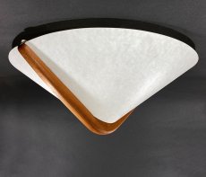 画像7: 1960-70's【DOMUS】German Wood Ceiling Light (7)