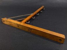 画像7: 1920's  "Wood＆Seel" Wall Mount Folding Hanger Rack (7)
