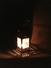 画像2: 1910-20's "Aluminum" Folding Candle Lantern (2)