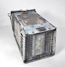 画像7: 1910-20's "Galvanized Steel" Folding Candle Lantern (7)