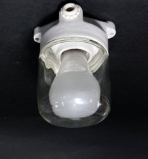 画像2: 1940-50's German Glass＆Porcelain Wall “MINI” Light (2)