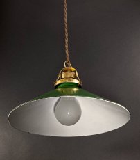 画像4: 1940-50's Germany "Enamel Shade" Pendant Lamp (4)