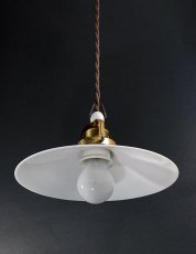 画像4: 1930's German-Deco "Milk Glass" Pendant Lamp (4)