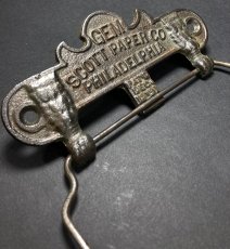 画像2: PAT.1891 "GEM" Cast Iron Toilet Paper Holder【Scott Paper Co.】 (2)