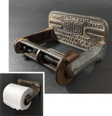 画像1: 1910's "AMCO" Iron Toilet Paper Holder (1)