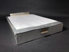 画像4: 1970-80's  "Machine Age" Aluminum Riveted BINDER + Storage Box (4)