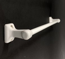 画像1: 1930's "Porcelain & Milk Glass" Towel Bar (1)