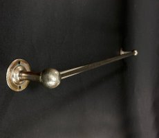 画像1: 1920-30's "Nickeled Brass" Long Towel Bar (1)