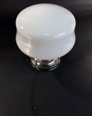 画像3:  1920-30's Milk Glass "School House" Ceiling Light  (3)