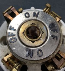 画像7: "特大" 1930's【ARROW - H&H】Porcelain Rotary Switch (7)