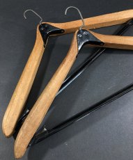 画像1: 1910-20's Wood & Steel Hanger  【2本セット】 (1)