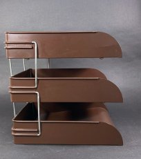 画像4: 1950's【Globe Wernicke】3-tier Metal Paper Tray (4)