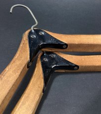 画像6: 1910-20's Wood & Steel Hanger  【2本セット】 (6)