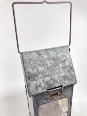 画像2: 1910-20's "Galvanized Steel" Folding Candle Lantern (2)