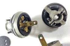 画像3: 1930-40's "Steel×Bakelite" Electric Plug  【3個セット】 (3)
