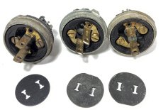 画像5: 1930-40's "Steel×Bakelite" Electric Plug  【3個セット】 (5)