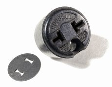 画像2: 1920's【HUBBELL】  “2-way” Black Electric Plug (2)