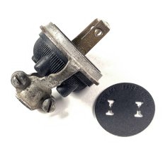 画像1: 1930-40's   【ARROW】"Steel×Bakelite" Electric Plug (1)