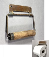 画像1: 1910-20's “Solid Brass” Toilet Paper Holder (1)