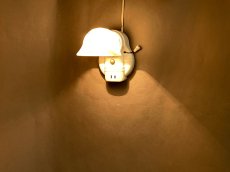 画像2: 1930-40's Art Deco Porcelain Bathroom Lamp (2)