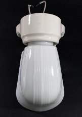 画像6: 1930-40's Art Deco Porcelain Bathroom Lamp (6)