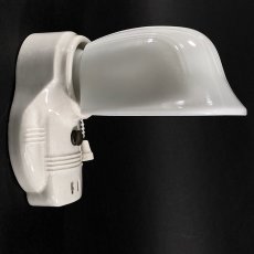 画像5: 1930-40's Art Deco Porcelain Bathroom Lamp (5)