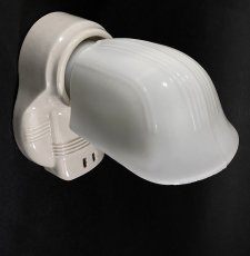 画像4: 1930-40's Art Deco Porcelain Bathroom Lamp (4)