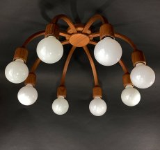 画像3: 1960-70's【DOMUS】German Wood Chandelier (3)