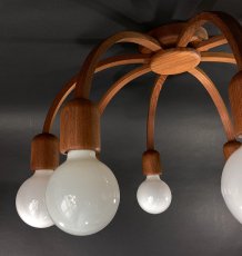 画像11: 1960-70's【DOMUS】German Wood Chandelier (11)