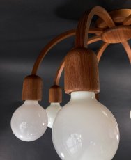 画像10: 1960-70's【DOMUS】German Wood Chandelier (10)