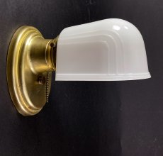 画像2: 1920-30's Art Deco "Brass" Bathroom Lamp  (2)