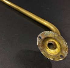 画像5: 1910-20's "Shabby" Solid Brass Towel Bar (5)