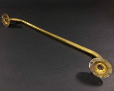 画像4: 1910-20's "Shabby" Solid Brass Towel Bar (4)