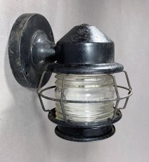 画像3: 1930's "Shabby" Caged Porch Lamp (3)