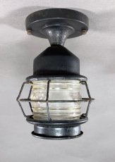 画像3: 1930-40's "Caged" Solid Copper Porch Lamp  (3)