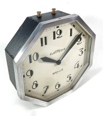 画像3: 1930's French ☆BRILLIE☆ Octagon Wall Clock  【BLACK & SILVER】 (3)