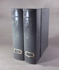 画像1: 1950-60's "ASCO N.Y." Steel File Box  【2個セット】 (1)