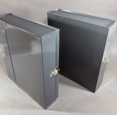 画像4: 1950-60's "ASCO N.Y." Steel File Box  【2個セット】 (4)