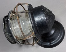 画像4: 1930's "Shabby" Caged Porch Lamp (4)