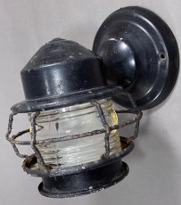 画像2: 1930's "Shabby" Caged Porch Lamp (2)
