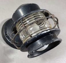画像5: 1930's "Shabby" Caged Porch Lamp (5)