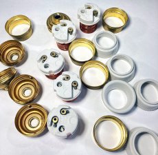 画像4: 【残り3個 - デッドストック】 "E26" French Made Brass & Porcelain Lamp Socket  -＊残り4個＊- (4)