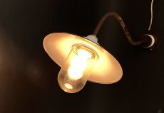 画像2:  "長〜い"  1920's German Deco "Swan Neck" Outside Light  【E26電球仕様】 (2)