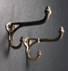 画像1: 【2-set】1900's Cast Iron "Hat＆Jacket" Hooks (1)