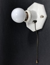 画像2: 1930's Porcelain Lamp Holder w/ Switch (2)
