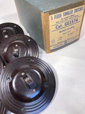 画像3: 1930's ☆ Art Deco ☆  【General Electric】“ROUND” Bakelite Switch  【6個セット】 (3)