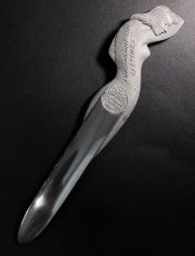 画像1: ラスト一個。1920-40's "Art Deco Nude Lady" Aluminum Letter Opener (1)